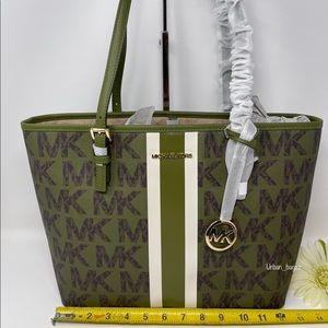 Michael Kors JST Medium Carryall Tote and Wallet